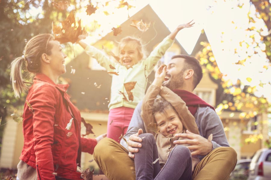 Family at park